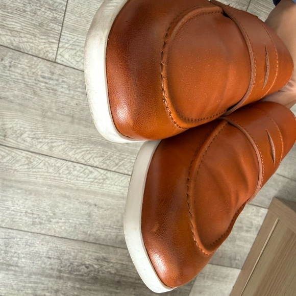 Men Wolf & Shepherd Crossover Loafer Honey/Brown and White Shoes Size 10.5 - Picture 5 of 5